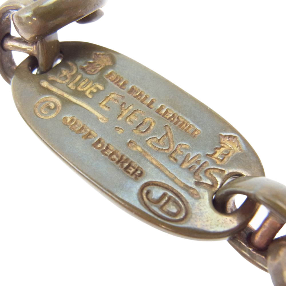 BILL WALL LEATHER ビルウォールレザー B.E.D Wallet/C ジェフデッカー ボートリンク ウォレットチェーン ブラス ゴールド系【中古】