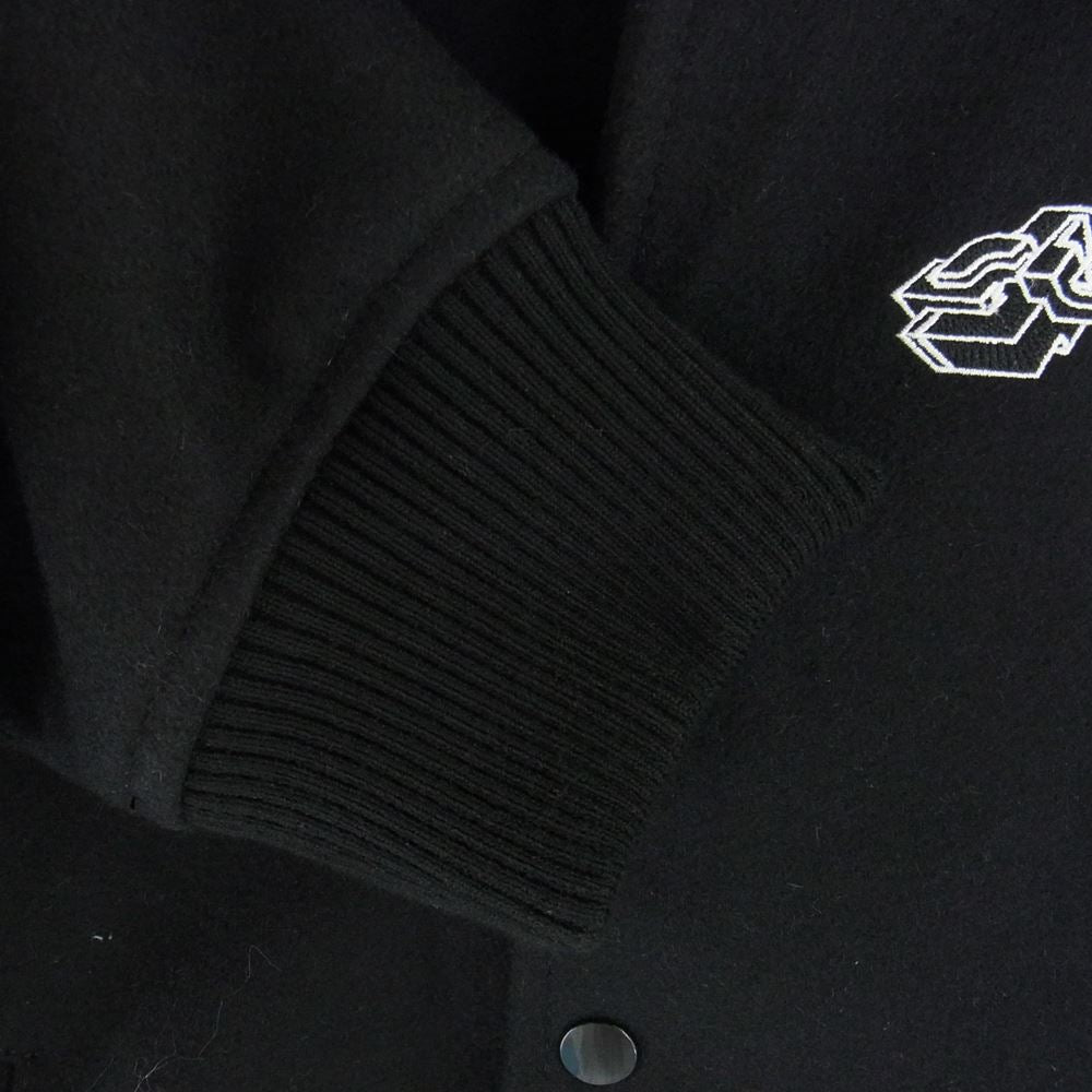 Supreme シュプリーム 19AW Delta Logo Varsity Jacket デルタ ロゴ バーシティ ジャケット ブルゾン ブラック系 S【中古】
