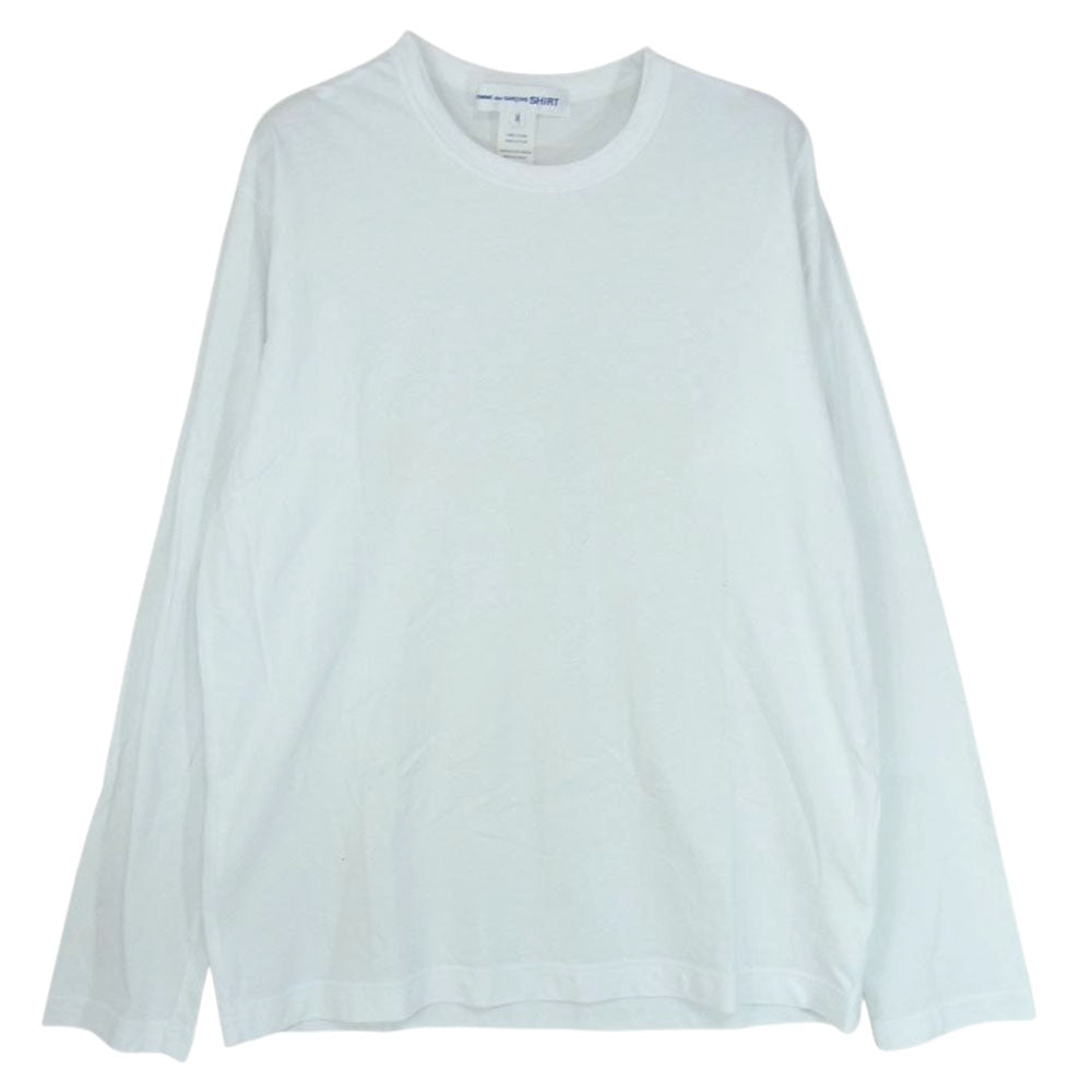 COMME des GARCONS コムデギャルソン CDGT1PL SHIRT トルコ製 LS 長袖 Tシャツ  ホワイト系 M【中古】
