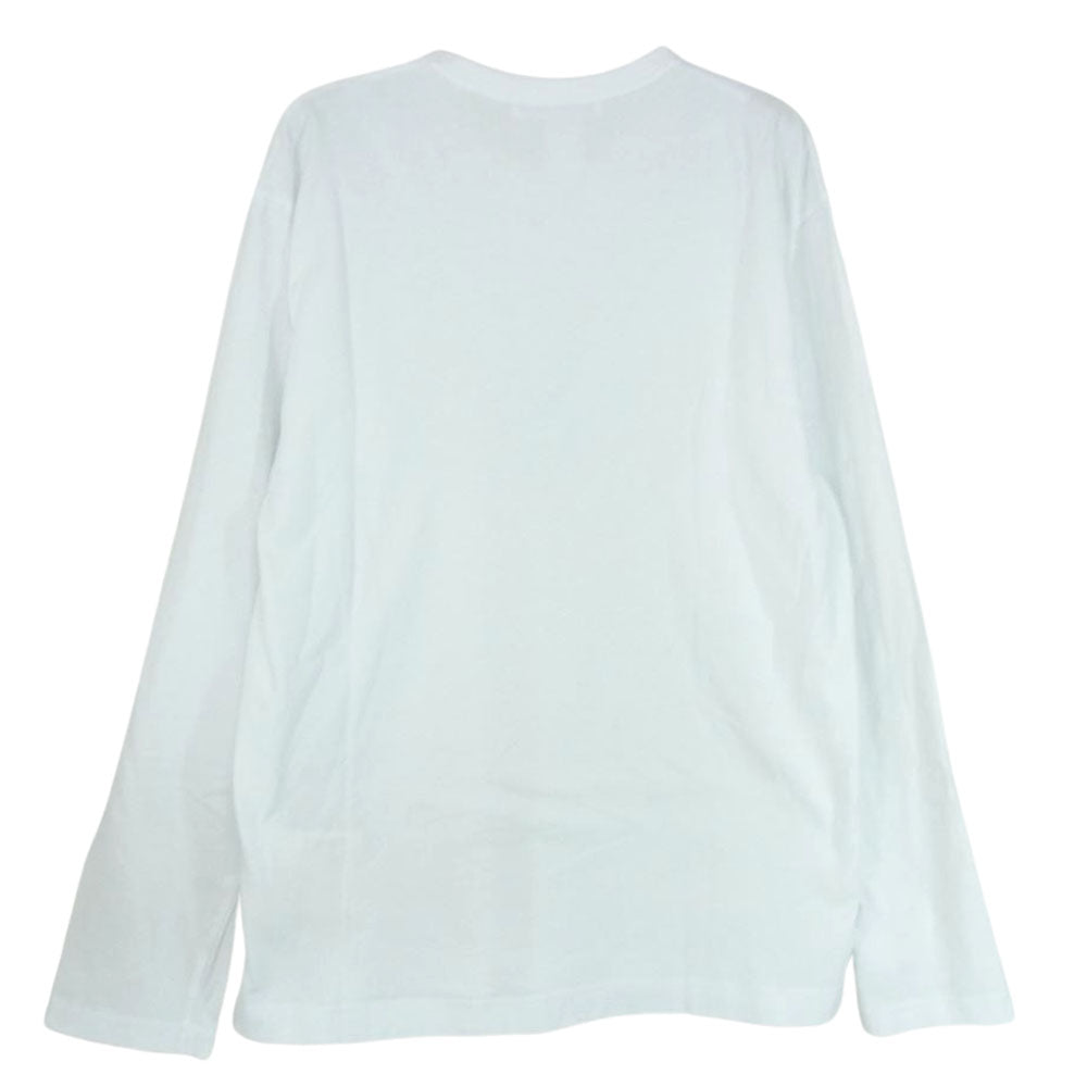 COMME des GARCONS コムデギャルソン CDGT1PL SHIRT トルコ製 LS 長袖 Tシャツ  ホワイト系 M【中古】