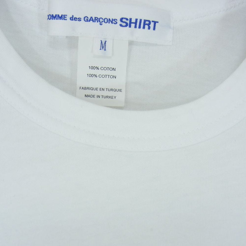 COMME des GARCONS コムデギャルソン CDGT1PL SHIRT トルコ製 LS 長袖 Tシャツ  ホワイト系 M【中古】