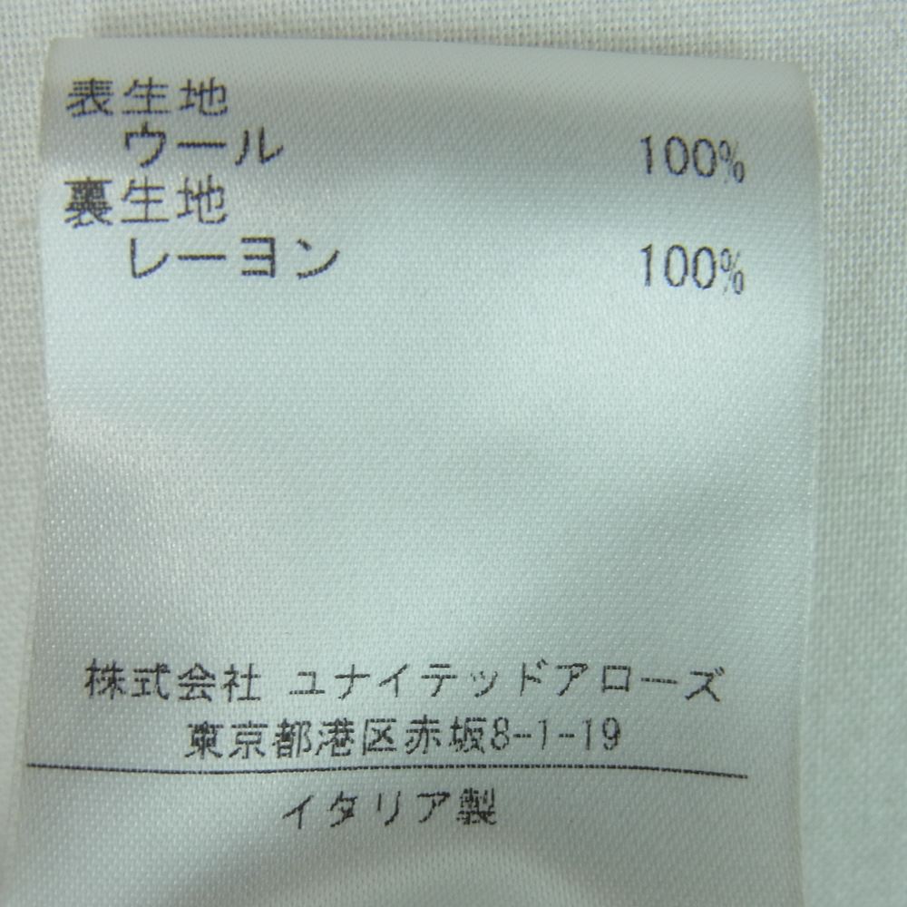 カルーゾ 1121-343-2883 GLEN PLAID NEW STRAIGHT 1PLEATS 1プリーツ グレンチェック プレイド スラックス パンツ イタリア製 グレー系 46 R【美品】【中古】