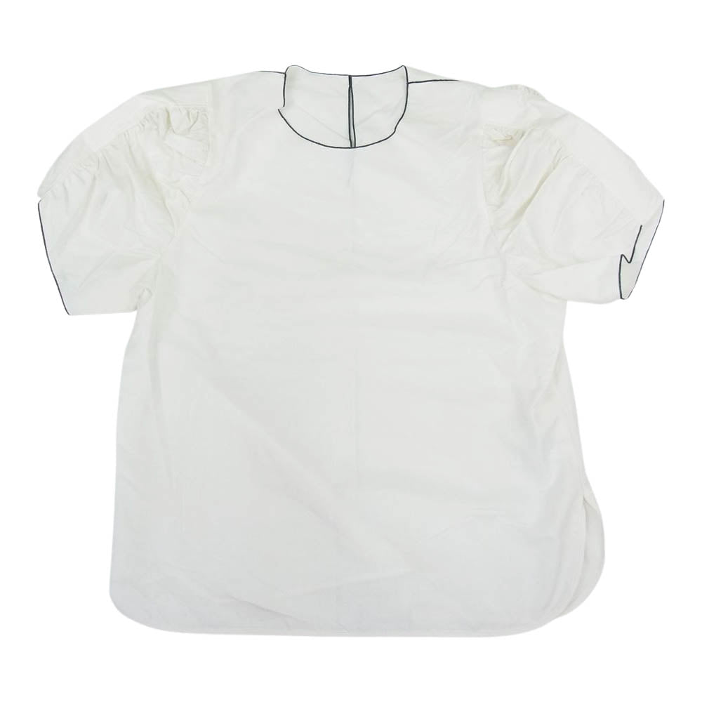 シクラス 1-01-05-2029 ブラウス 半袖 シャツ ギャザースリーブ ホワイト系 34【中古】