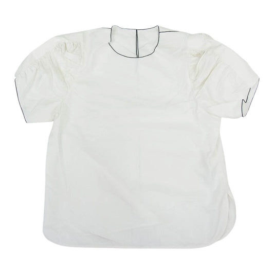 シクラス 1-01-05-2029 ブラウス 半袖 シャツ ギャザースリーブ ホワイト系 34【中古】