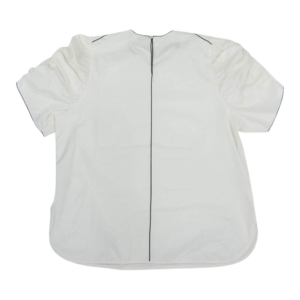 シクラス 1-01-05-2029 ブラウス 半袖 シャツ ギャザースリーブ ホワイト系 34【中古】