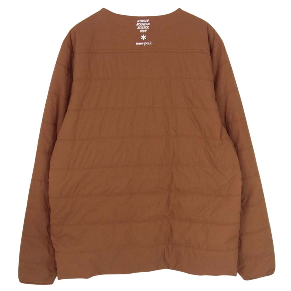 snowpeak スノーピーク wm-sw701 W.M別注 Flexible Insulated Cardigan ジャケット ブラウン系 L【美品】【中古】