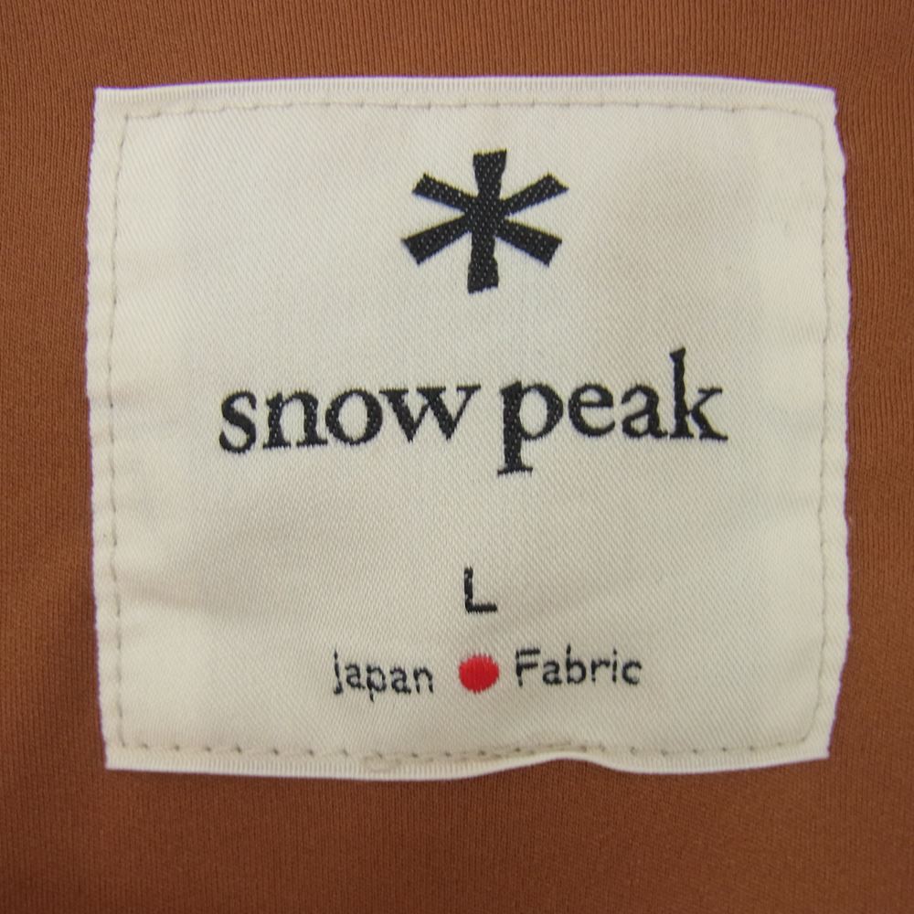 snowpeak スノーピーク wm-sw701 W.M別注 Flexible Insulated Cardigan ジャケット ブラウン系 L【美品】【中古】