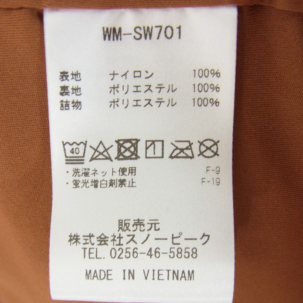 snowpeak スノーピーク wm-sw701 W.M別注 Flexible Insulated Cardigan ジャケット ブラウン系 L【美品】【中古】