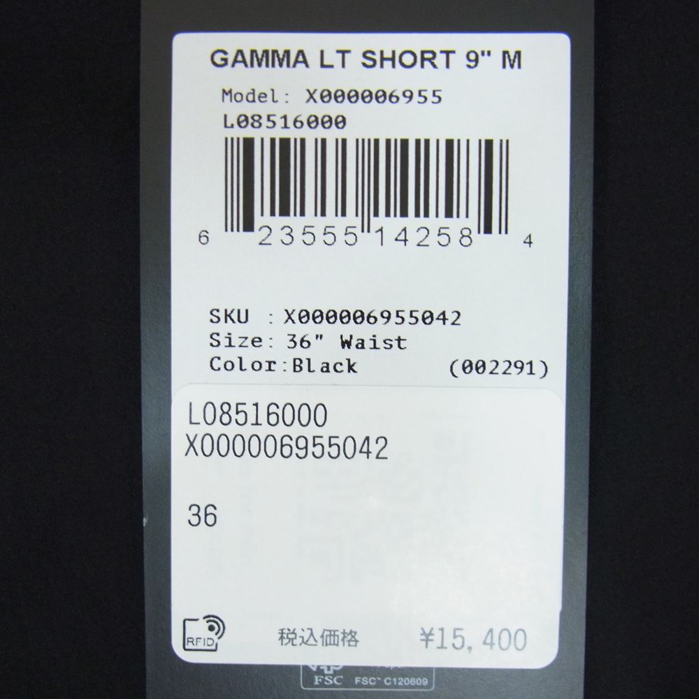 ARC'TERYX アークテリクス X000006955-141412 Gamma Lightweight Short ガンマ ライトウエイト ショートパンツ ショーツ ブラック ブラック系 36【新古品】【未使用】【中古】