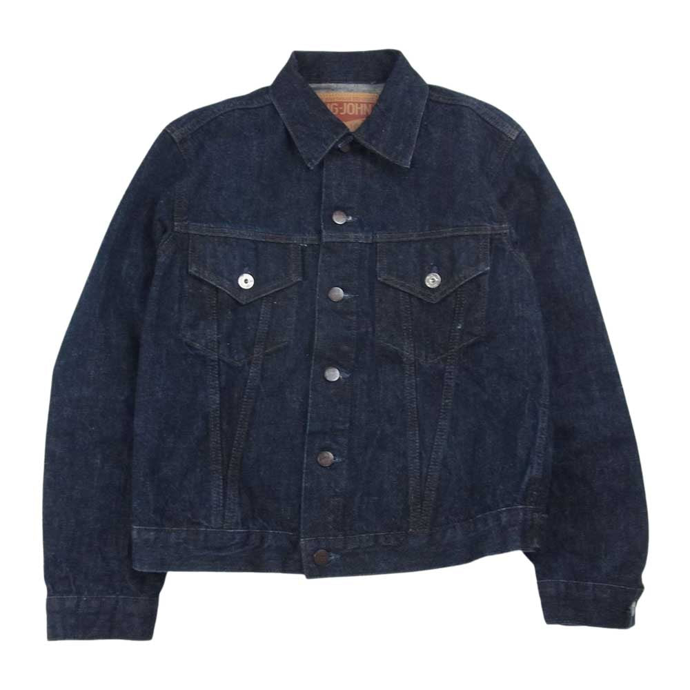 BIG JOHN ビッグジョン BP601N BURGUS PLUS 14oz. Natural Indigo Selvedge Denim バーガスプラス 14オンス セルビッジ デニムジャケット インディゴブルー系 S【中古】