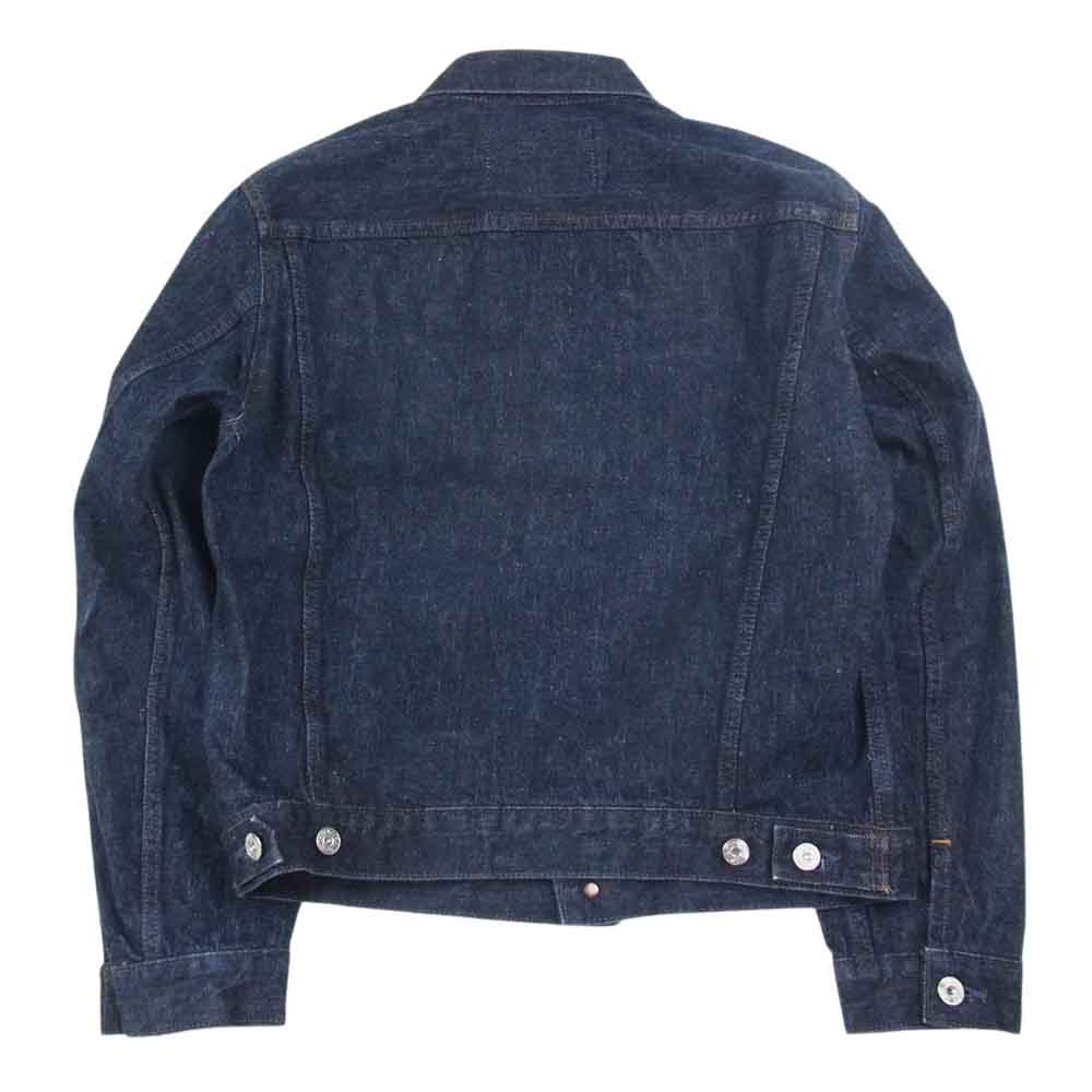 BIG JOHN ビッグジョン BP601N BURGUS PLUS 14oz. Natural Indigo Selvedge Denim バーガスプラス 14オンス セルビッジ デニムジャケット インディゴブルー系 S【中古】