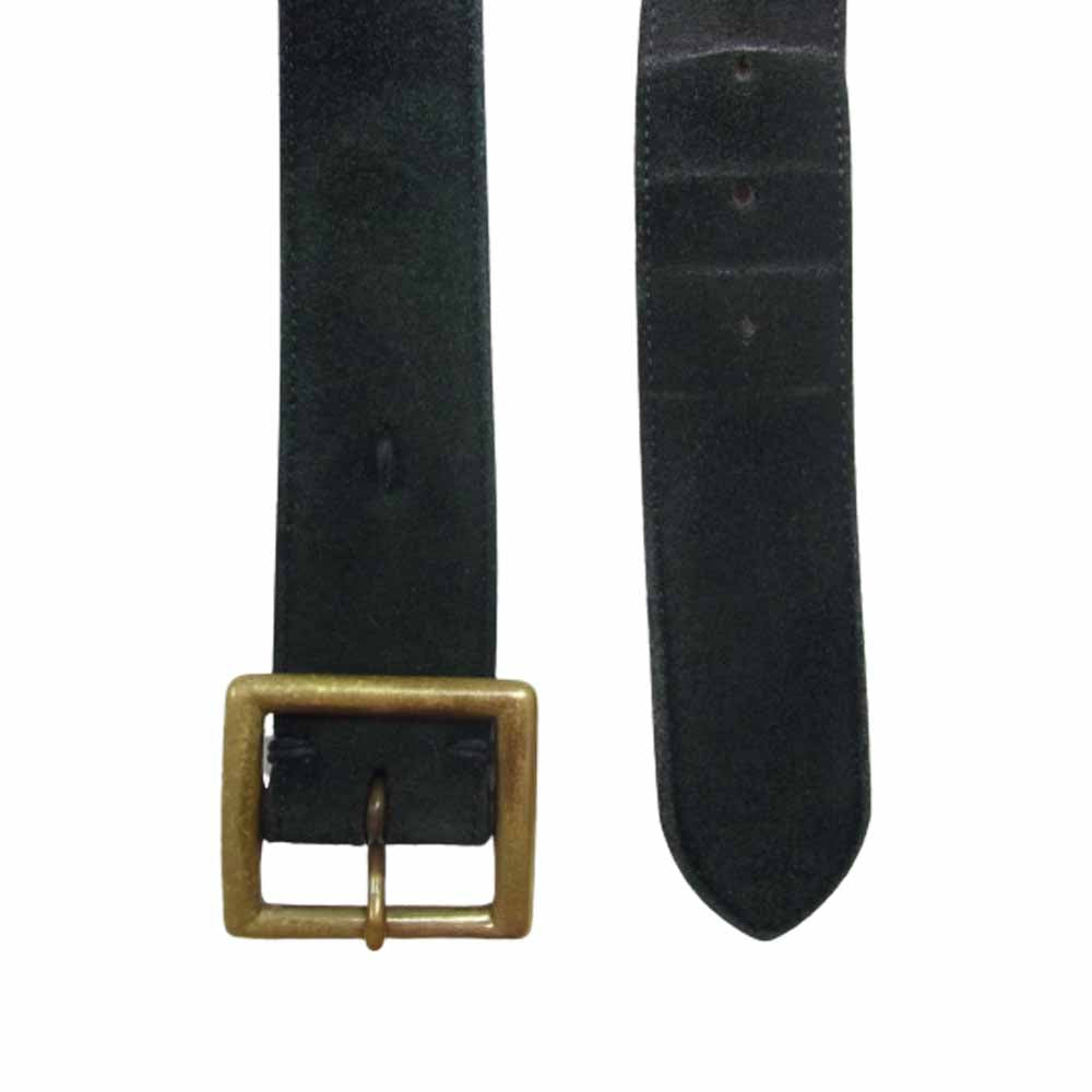 VISVIM ビズビム スエード レザー ベルト ダークグリーン系【中古】
