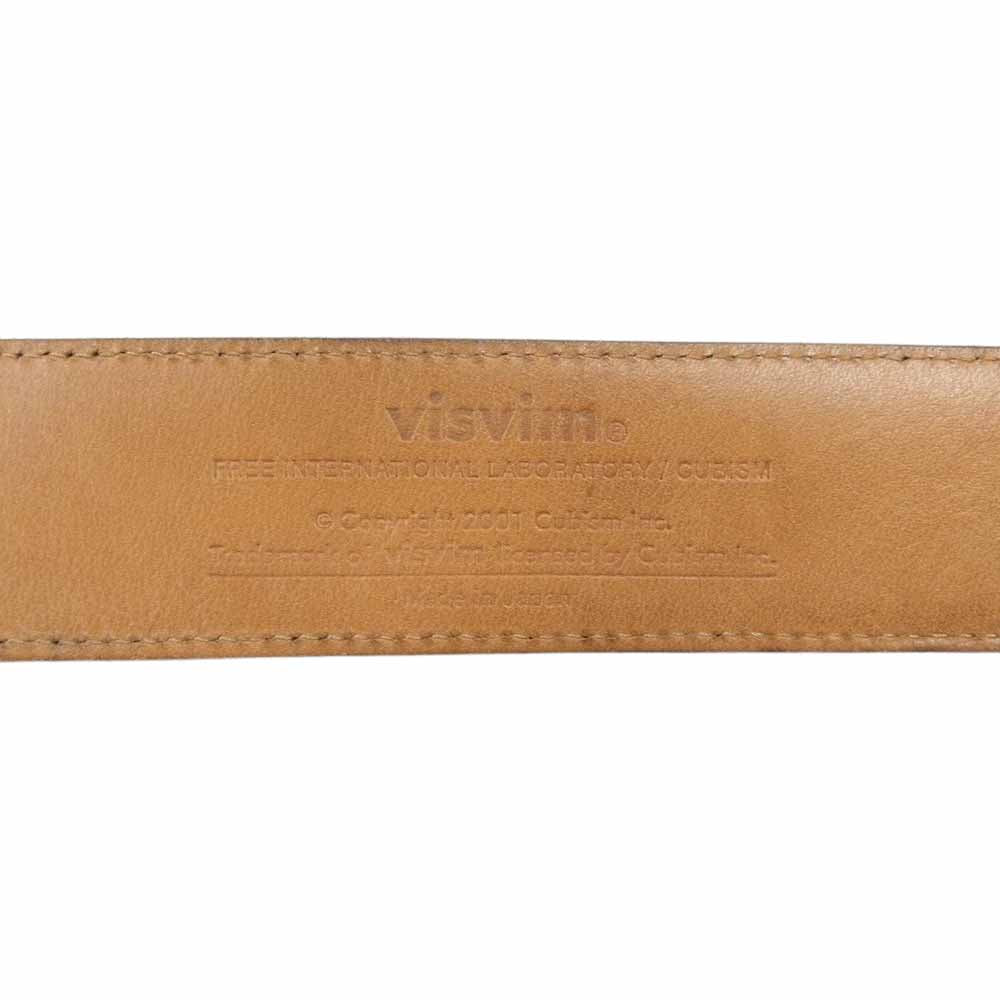 VISVIM ビズビム スエード レザー ベルト ダークグリーン系【中古】