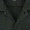 COMOLI コモリ 20AW S03-02008 ウール チェック オープン カラー シャツ グレー系 グリーン系 2【中古】