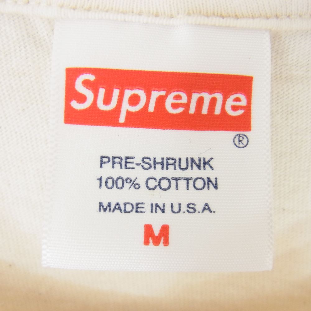 Supreme シュプリーム 20AW Cross Box Logo Tee クロス ボックス ロゴ 半袖 Tシャツ オフホワイト系 M【中古】