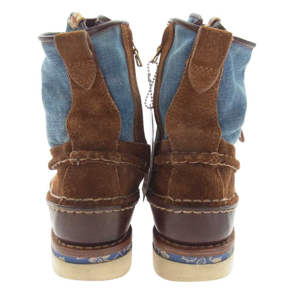 VISVIM ビズビム 15SS FIL限定 GRIZZLY BOOTS-FOLK スエード サイドジップ グリズリー ブーツ ブラウン系 US9.5【中古】