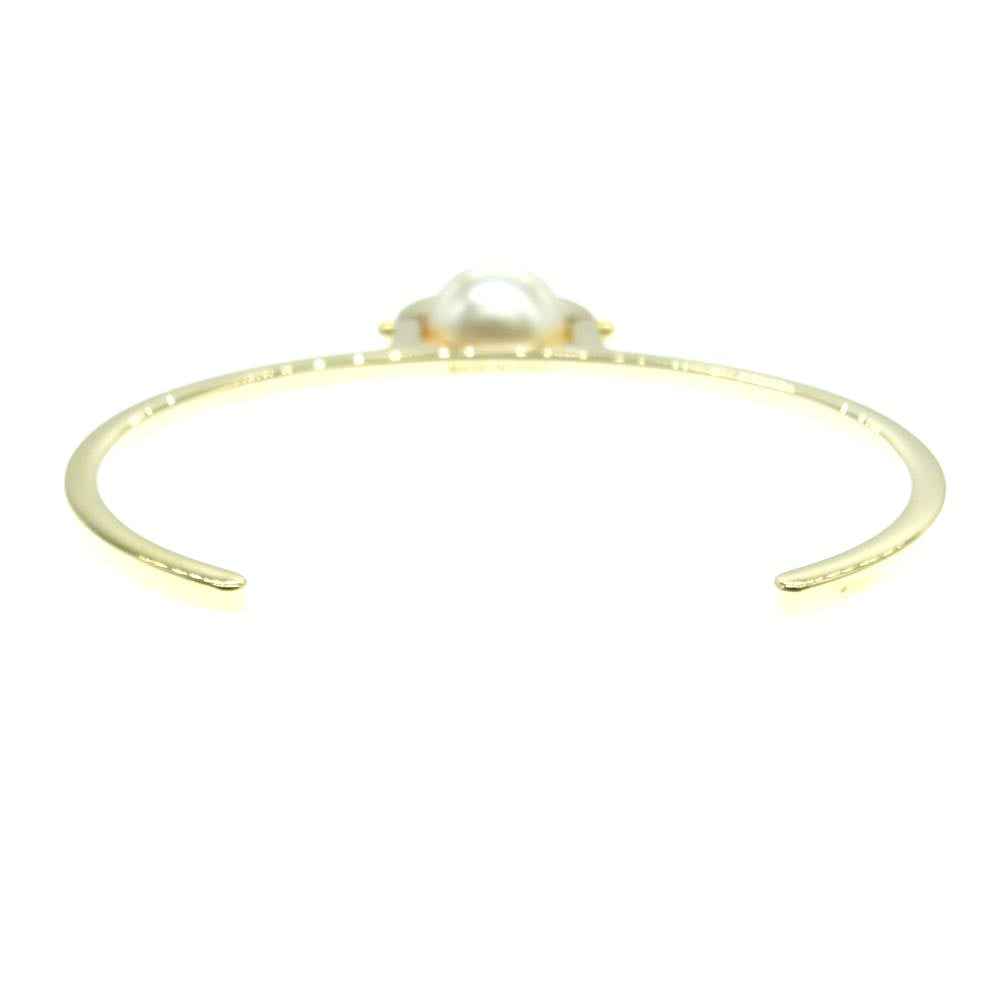 Chloe クロエ パール付き バングル ゴールド系【中古】