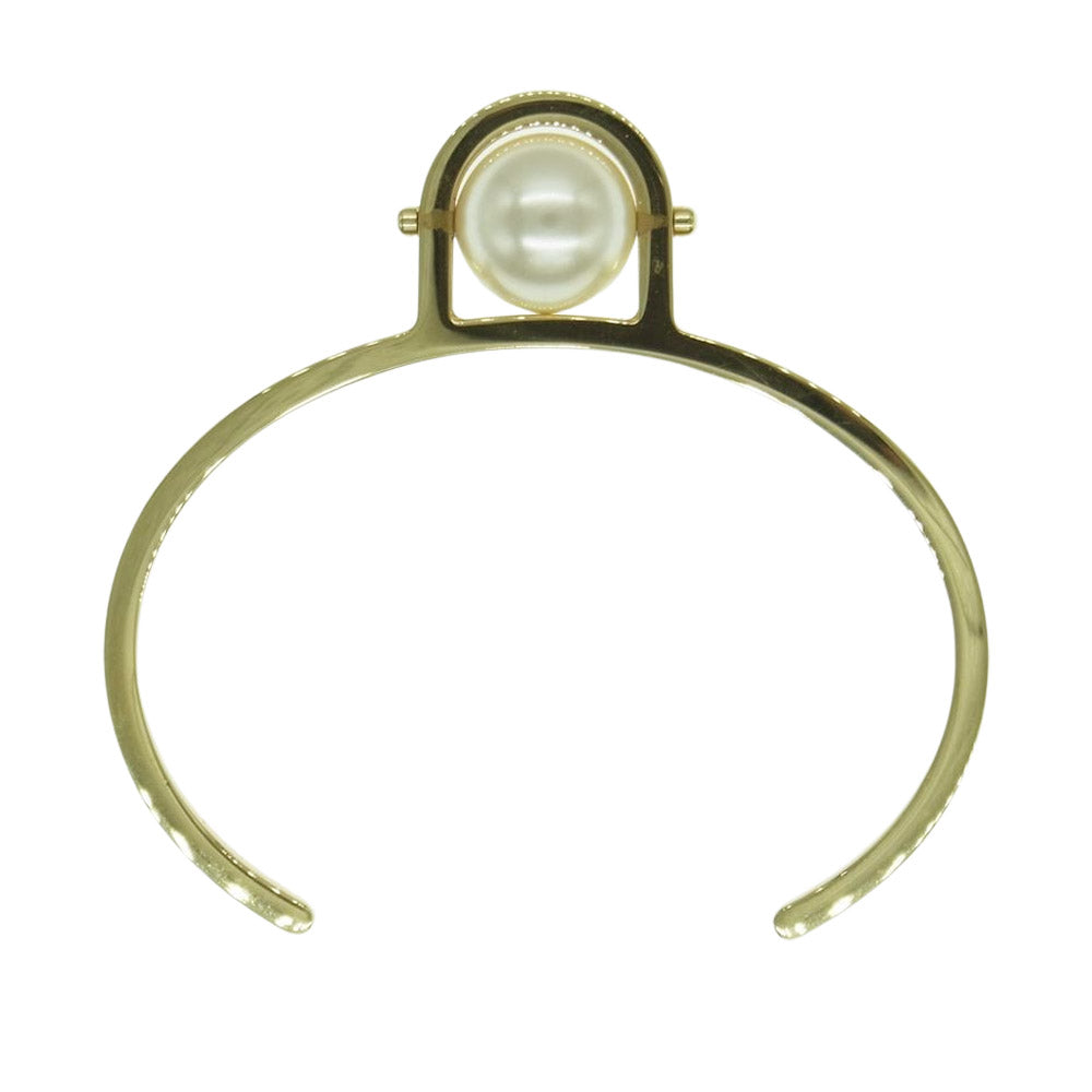 Chloe クロエ パール付き バングル ゴールド系【中古】