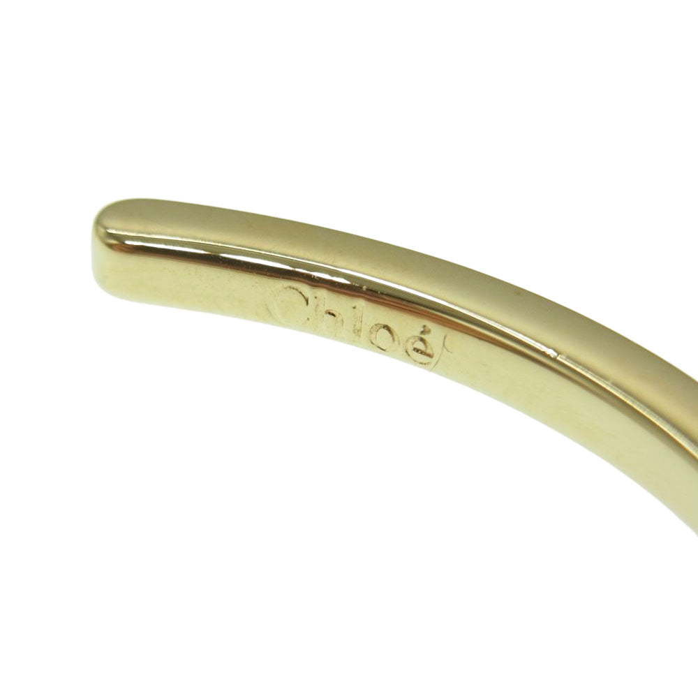 Chloe クロエ パール付き バングル ゴールド系【中古】