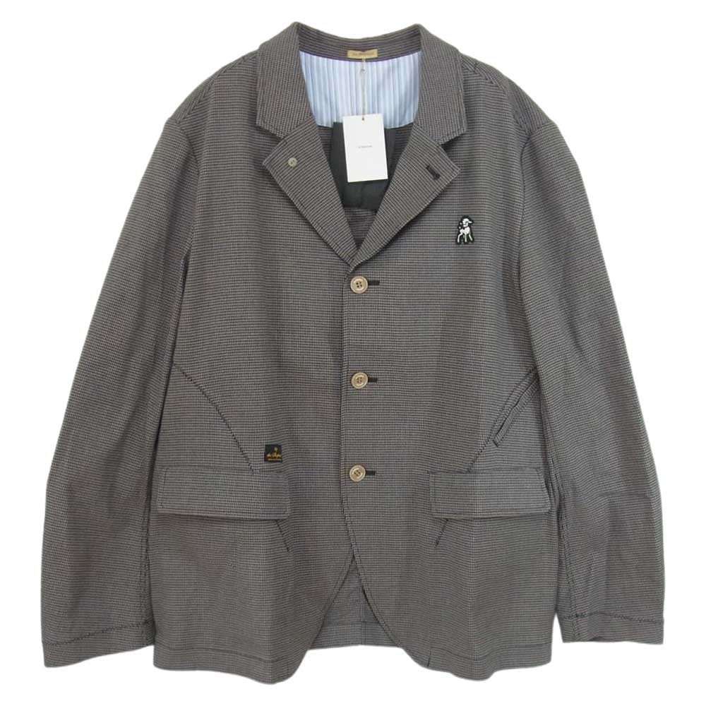 ザシェパード アンダーカバー US1B4101-2 グレンチェック パッカリング クルーズ ジャケット グレー系 4【新古品】【未使用】【中古】