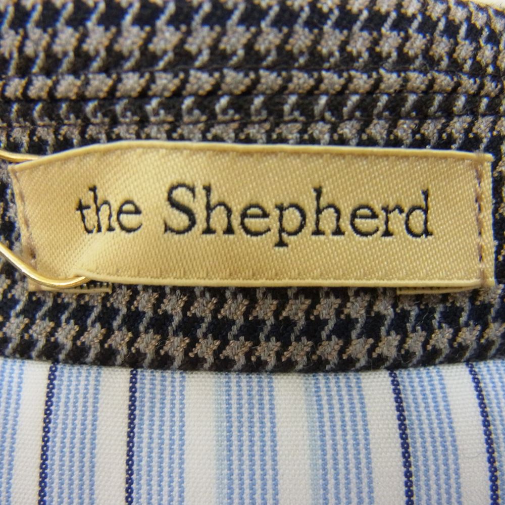 ザシェパード アンダーカバー US1B4101-2 グレンチェック パッカリング クルーズ ジャケット グレー系 4【新古品】【未使用】【中古】