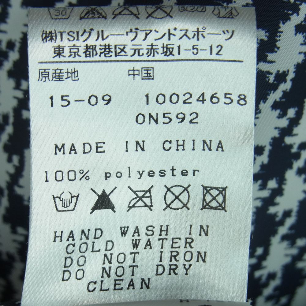 マスターバニーエディション 158-5220015 ライニング脱着可能 ハウンドトゥース 千鳥格子 中綿 ジャケット ネイビー系 5【中古】