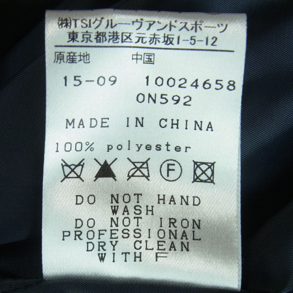 マスターバニーエディション 158-5220015 ライニング脱着可能 ハウンドトゥース 千鳥格子 中綿 ジャケット ネイビー系 5【中古】