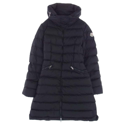 MONCLER モンクレール D20934993105 国内正規品 FLAMMETTE フラメッテ フード付き ロングダウンコート ジャケット レディース ブラック系 00【中古】