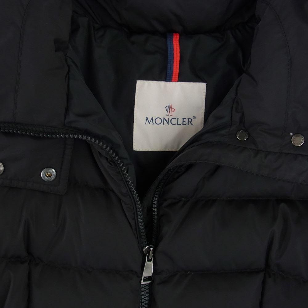 MONCLER モンクレール D20934993105 国内正規品 FLAMMETTE フラメッテ フード付き ロングダウンコート ジャケット レディース ブラック系 00【中古】