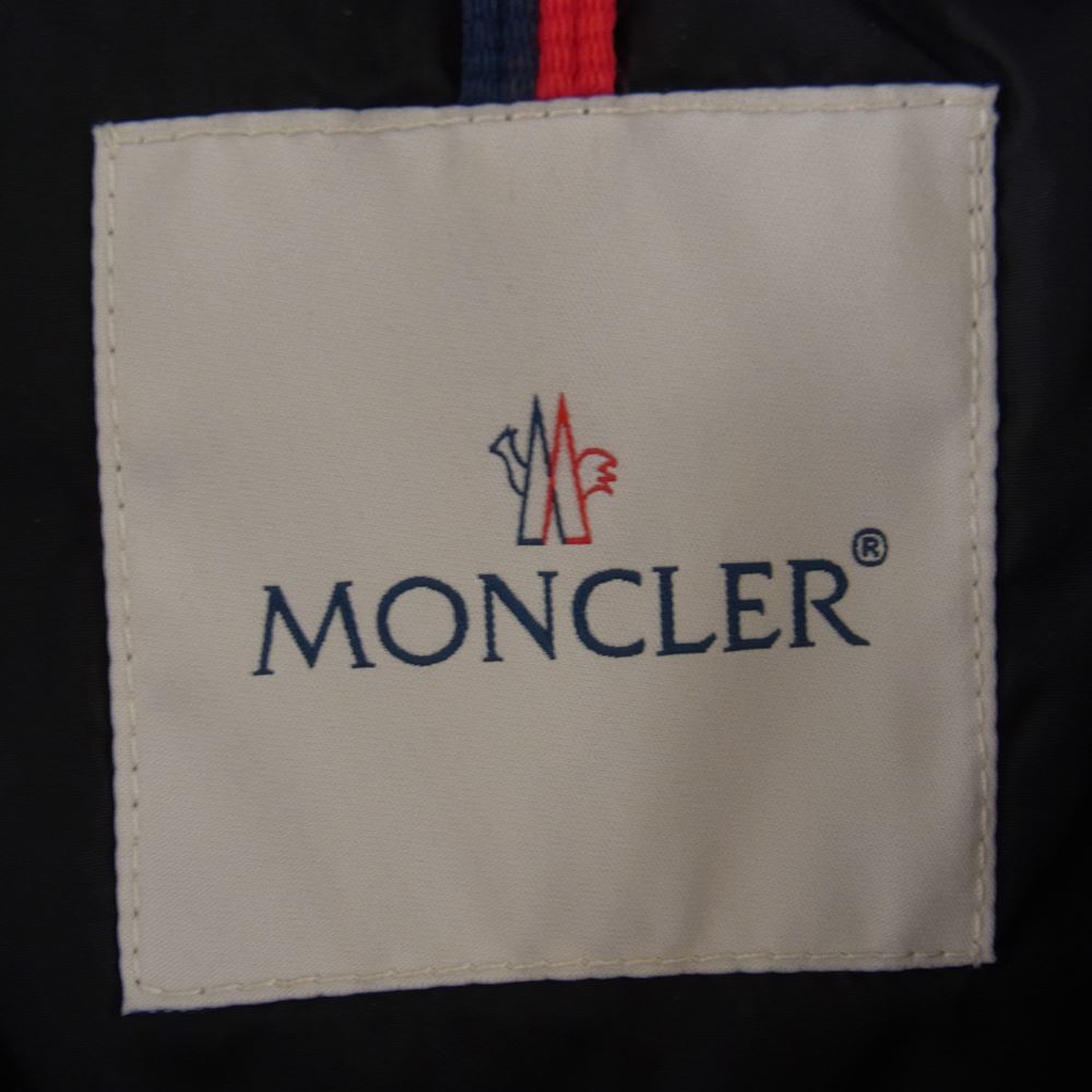 MONCLER モンクレール D20934993105 国内正規品 FLAMMETTE フラメッテ フード付き ロングダウンコート ジャケット レディース ブラック系 00【中古】