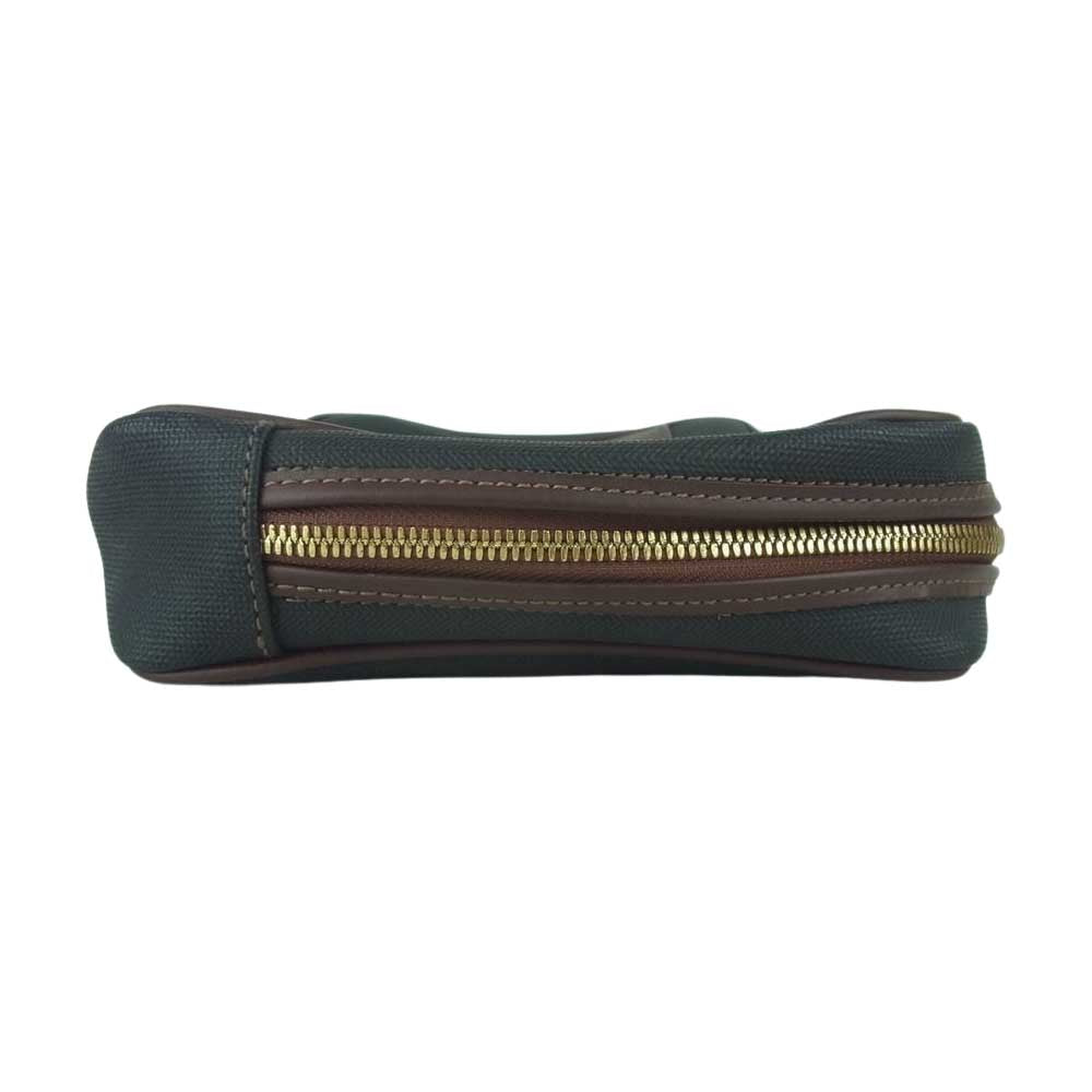 Dunhill ダンヒル セカンド バッグ イタリア製 ダークグレー系 ブラウン系【中古】