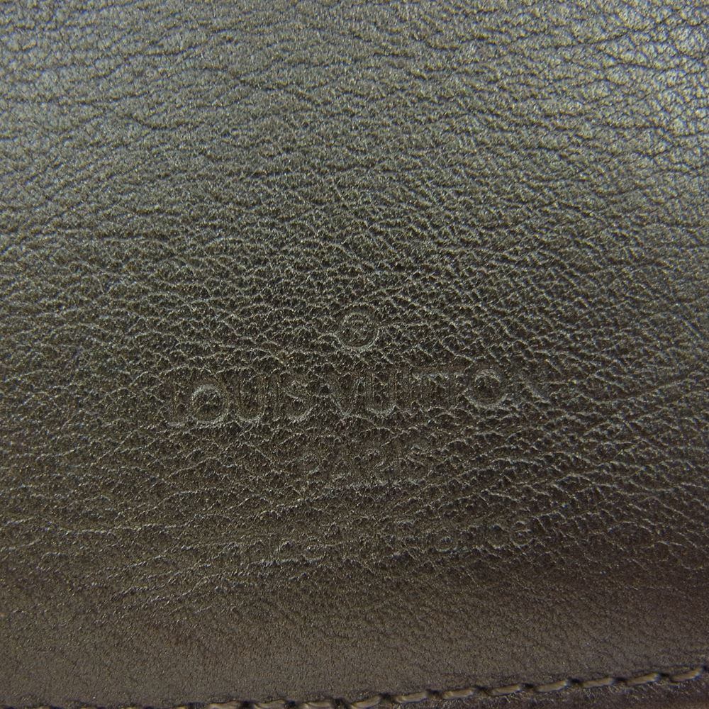 LOUIS VUITTON ルイ・ヴィトン M95716 マヒナ ポルトフォイユ・アメリア 三つ折り 長財布 ブロンズ ブラック系 シルバー系【中古】