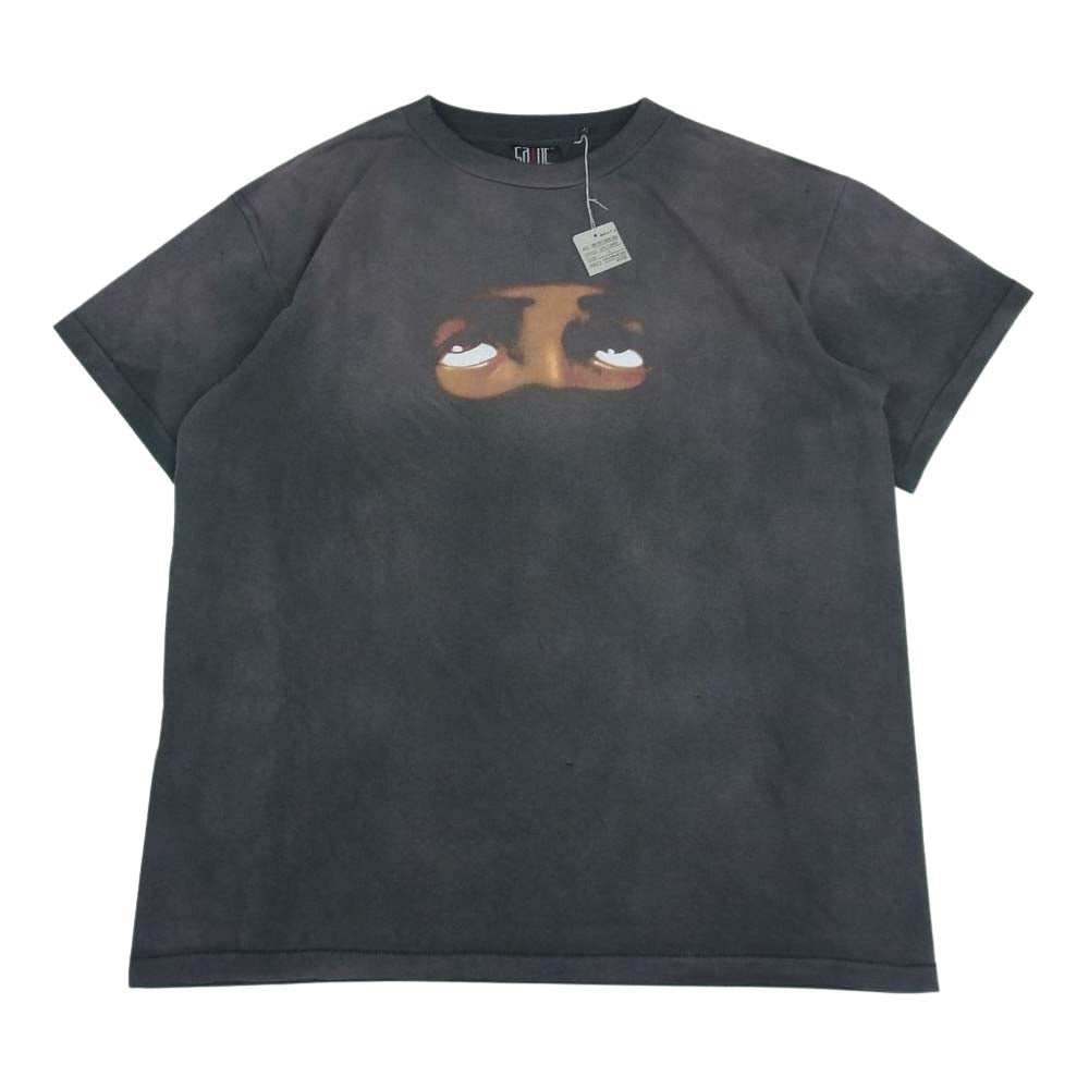 SAINT MICHAEL セントマイケル SM-S23-0000-004 EYES SS TEE アイズ Tシャツ グレー系 L【美品】【中古】