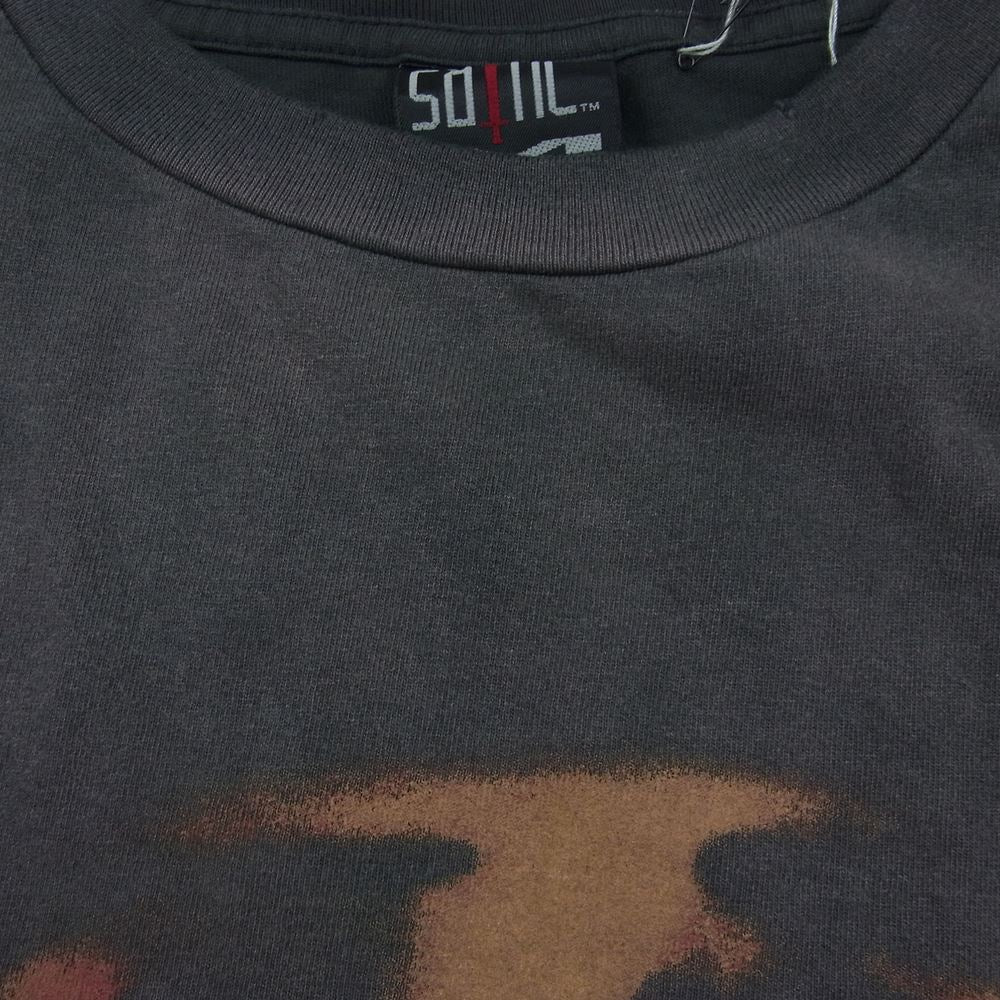 SAINT MICHAEL セントマイケル SM-S23-0000-004 EYES SS TEE アイズ Tシャツ グレー系 L【美品】【中古】