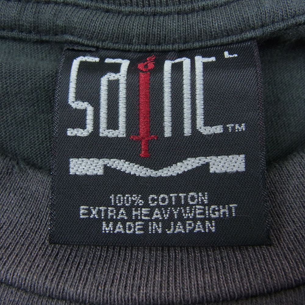 SAINT MICHAEL セントマイケル SM-S23-0000-004 EYES SS TEE アイズ Tシャツ グレー系 L【美品】【中古】