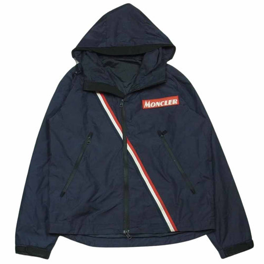 MONCLER モンクレール TRAKEHNER トラケナー ナイロン ロゴ パーカー ジャケット ダークネイビー系 3【中古】