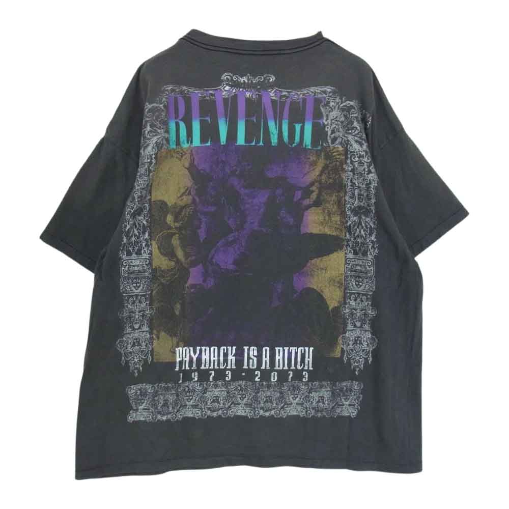 SAINT MICHAEL セントマイケル SM-S23-0000-085 × BerBerJin ベルベルジン SA_SS TEE/REVENGE Tシャツ チャコールグレー系 XXXL【中古】