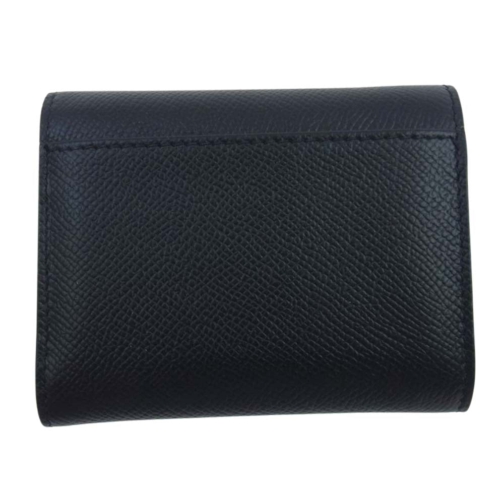 MAISON MARGIELA メゾンマルジェラ 23SS SA3UI0017 Zip Compact Trifold wallet ジップ コンパクト トライフォード ウォレット 三つ折り 財布 ブラック系【中古】