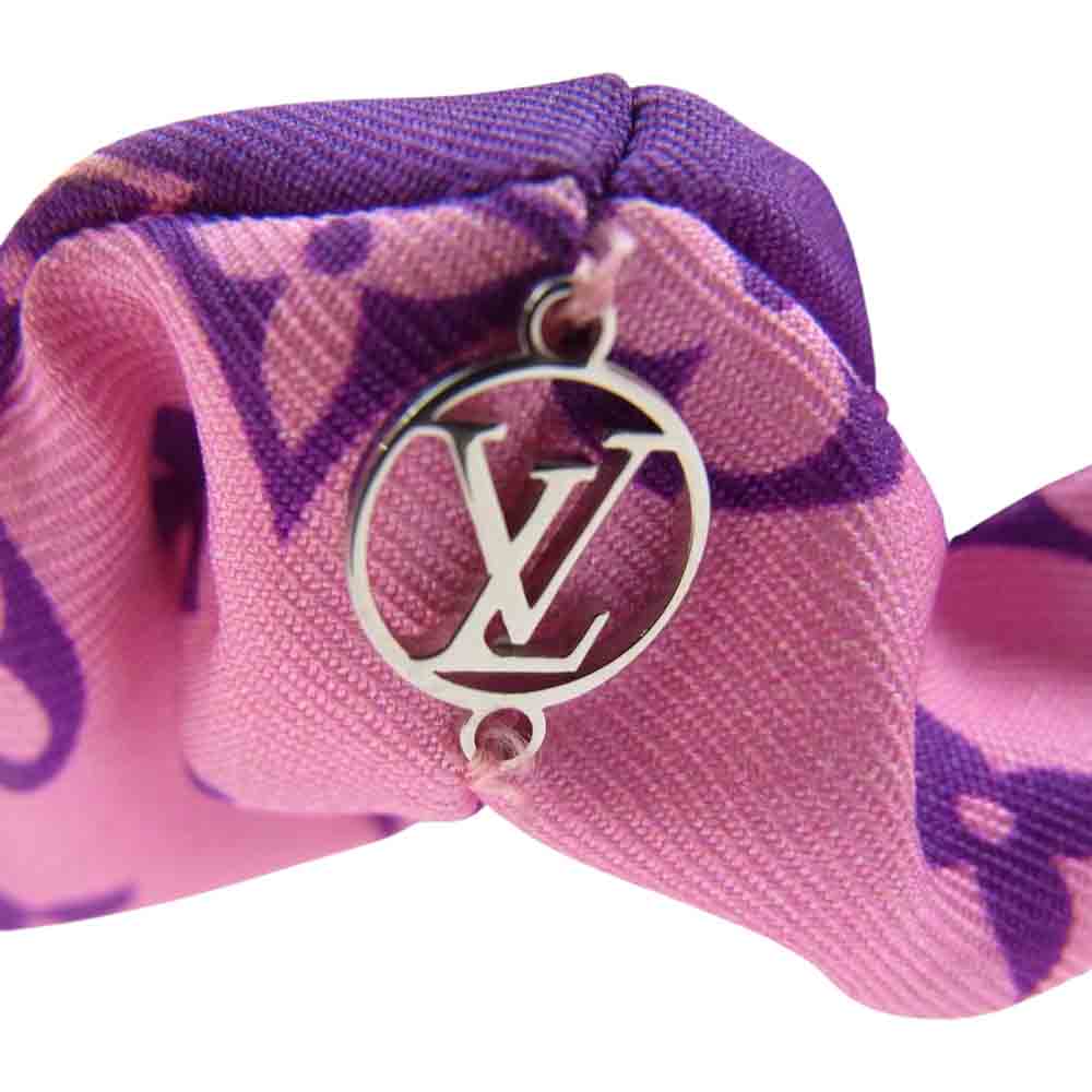 LOUIS VUITTON ルイ・ヴィトン MP3098 モノグラム シルク ビーマインドフル シュシュ パープル系 ピンク系【美品】【中古】