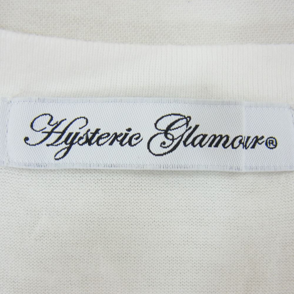 HYSTERIC GLAMOUR ヒステリックグラマー 0133CT04 SUPER FUZZ 半袖 Tシャツ ホワイト系 F【中古】