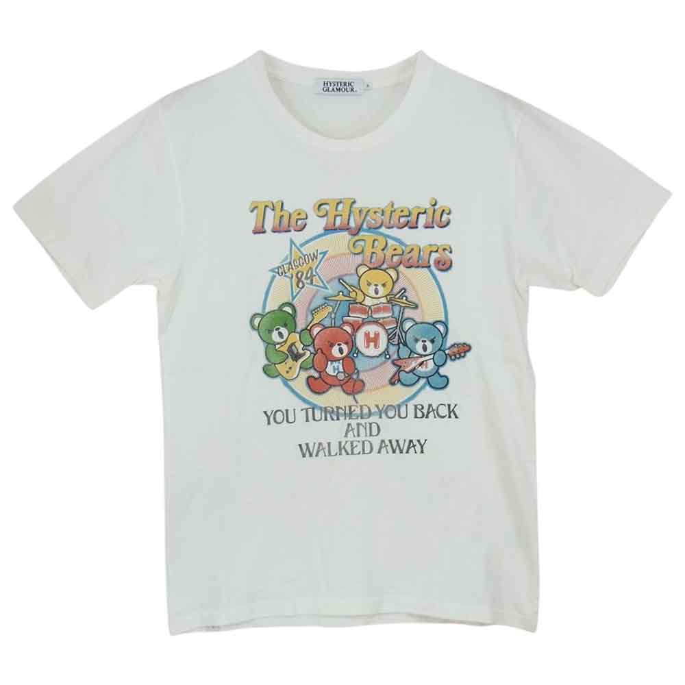 HYSTERIC GLAMOUR ヒステリックグラマー 0251CT11 BEARS pt T-SH 半袖 Tシャツ ホワイト系 S【中古】