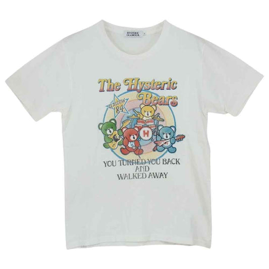 HYSTERIC GLAMOUR ヒステリックグラマー 0251CT11 BEARS pt T-SH 半袖 Tシャツ ホワイト系 S【中古】