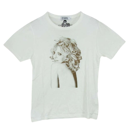 HYSTERIC GLAMOUR ヒステリックグラマー 0224CT08 SHEs THE ANGEL コートニーラブ 半袖 Tシャツ ホワイト系 S【中古】
