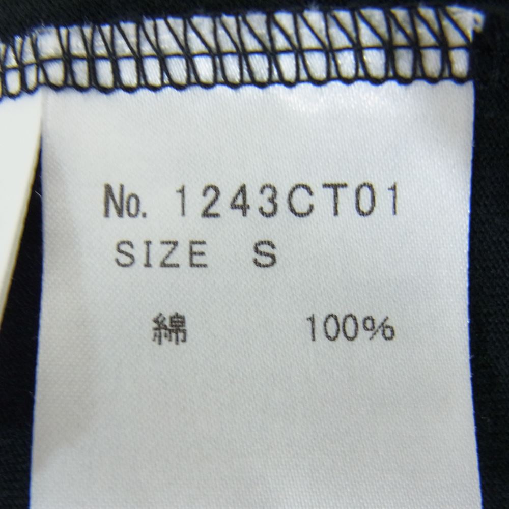 HYSTERIC GLAMOUR ヒステリックグラマー 1243CT01 × PLAYBOY プレイボーイ Vネック プリント 半袖 Tシャツ ブラック系 S【中古】