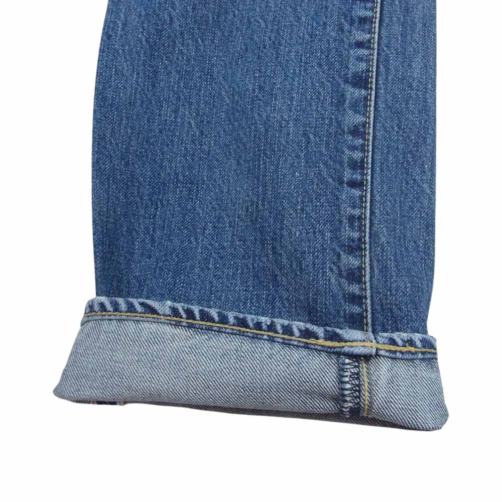 HYSTERIC GLAMOUR ヒステリックグラマー 0242AP03 DUR加工 スタッズ ダメージ 加工 デニム パンツ  インディゴブルー系 30インチ【中古】