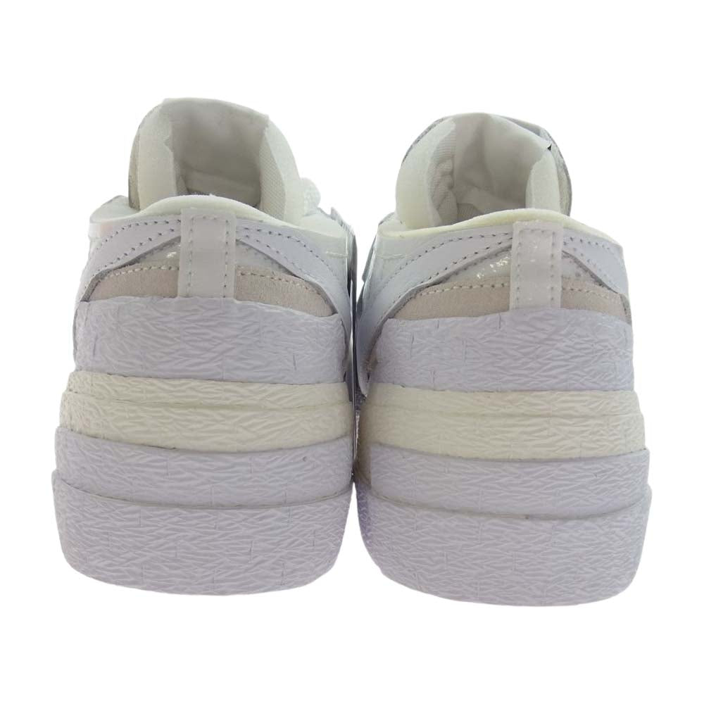 NIKE ナイキ DM6443-100 × sacai サカイ Blazer Low White Patent Leather ブレーザー ロー ホワイト パテント レザー スニーカー ホワイト系 27.0㎝【新古品】【未使用】【中古】
