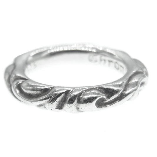 CHROME HEARTS クロムハーツ（原本無） SCROLL BAND RING スクロール バンド リング シルバー系 18号【中古】