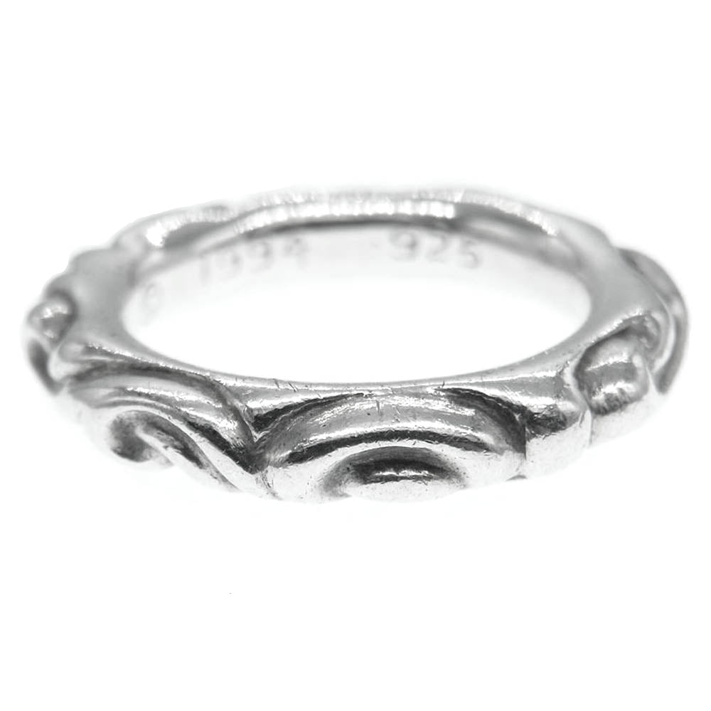 CHROME HEARTS クロムハーツ（原本無） SCROLL BAND RING スクロール バンド リング シルバー系 18号【中古】