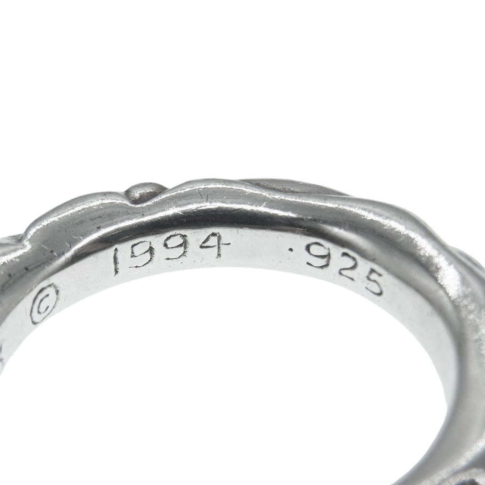 CHROME HEARTS クロムハーツ（原本無） SCROLL BAND RING スクロール バンド リング シルバー系 18号【中古】