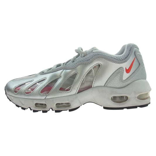 Supreme シュプリーム 21SS CV7652-001 × NIKE ナイキ Air Max 96 エアマックス シルバー ローカット スニーカー シルバー系 27cm【中古】